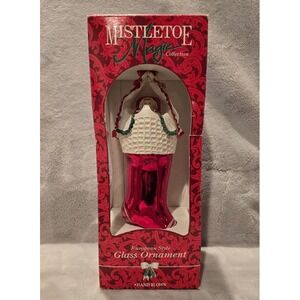 Mistletoe Magic Collection‎ European Style Glass Ornament Hand Blown Stocking